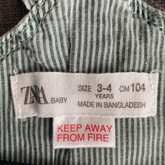 Zara Baby Jumper Dress Mint Green | Size 3-4 - Picture 3 of 5